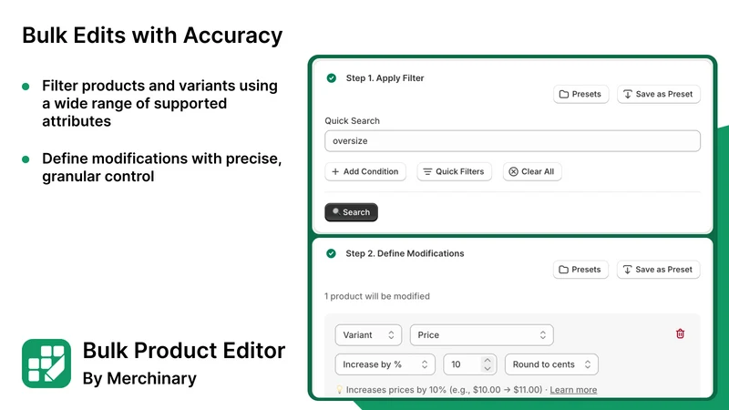 Merchinary Mockup & Bulk Edit