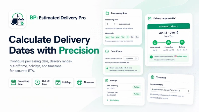 BP Estimated Delivery Date Pro