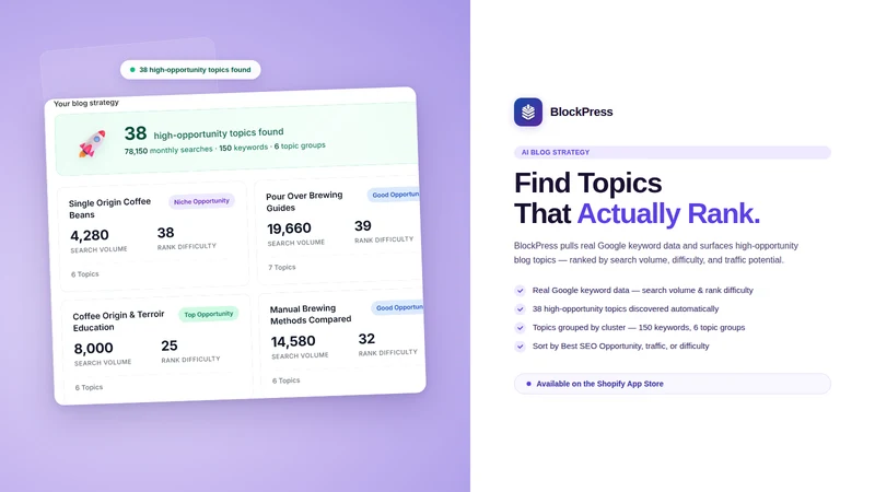 BlockPress: Blog Revenue & SEO
