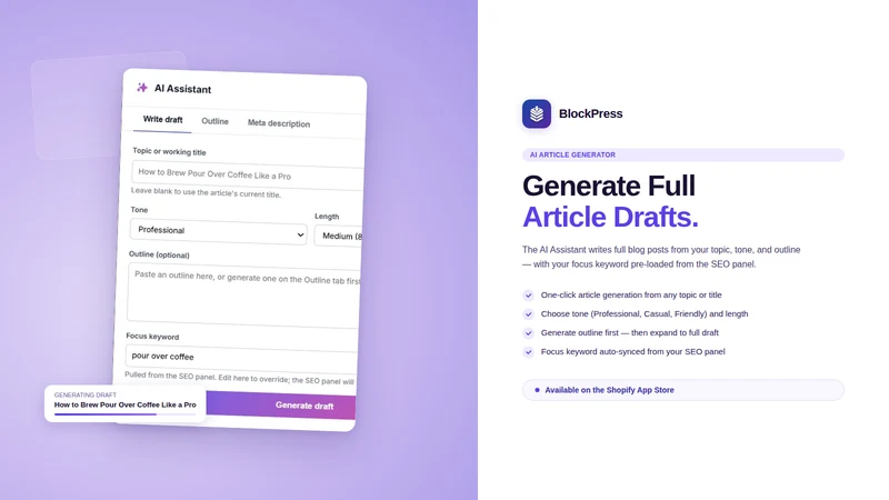 BlockPress: Blog Revenue & SEO