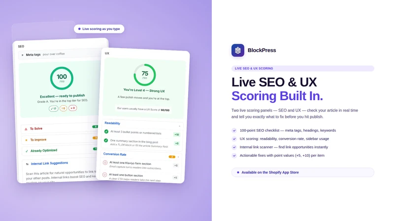BlockPress: Blog Revenue & SEO