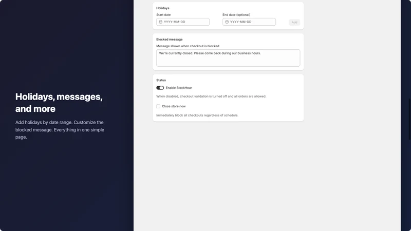 BlockHour: Business Hours Gate