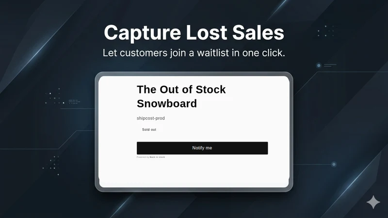 Predicmart: Back in Stock