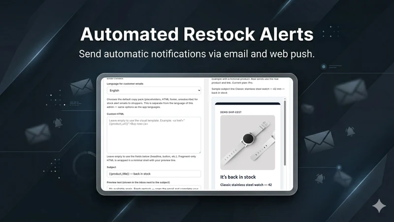 Predicmart: Back in Stock