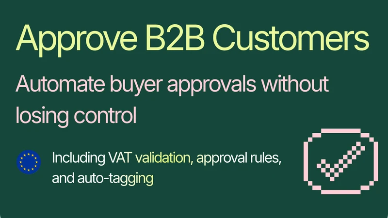 B2B Registration & Approval