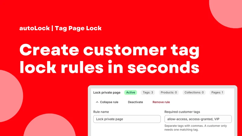 autoLock | Tag Page Lock
