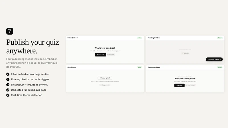 Attravo: Product Quiz Maker