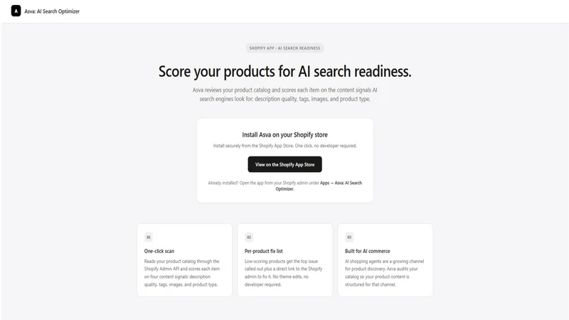 Asva: AI Search Optimizer