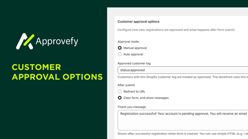 Approvefy: B2B Register Form