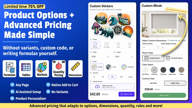 Appify Custom Product Options