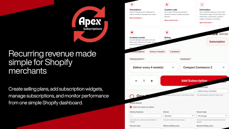 Apex Subscriptions