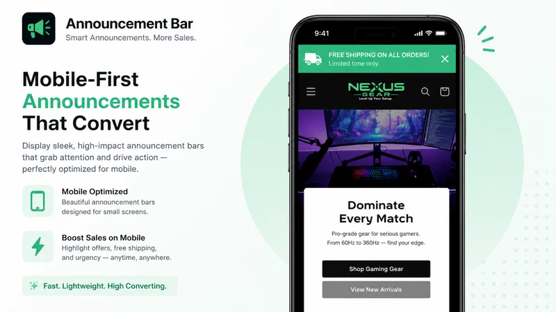 Announcement Bar ‒ Smart Sales