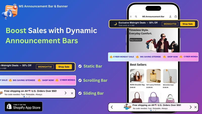 MS Announcement Bars
