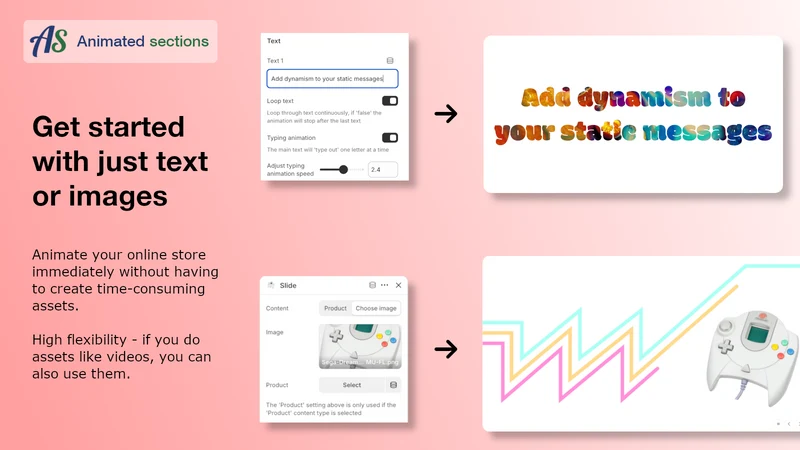 Animated Sections