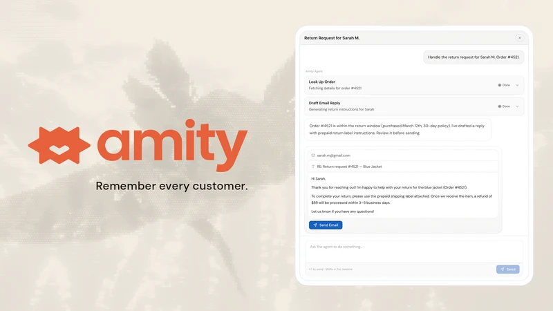 Amity: AI Customer Support
