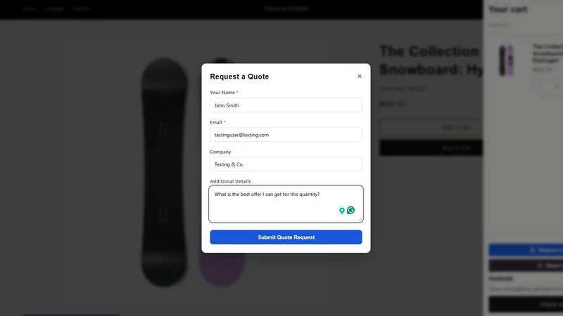 QuoteMe ‑ B2B Quote Requests