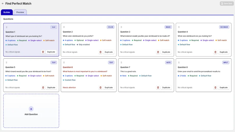 ConvertIQ – AI Product Quiz