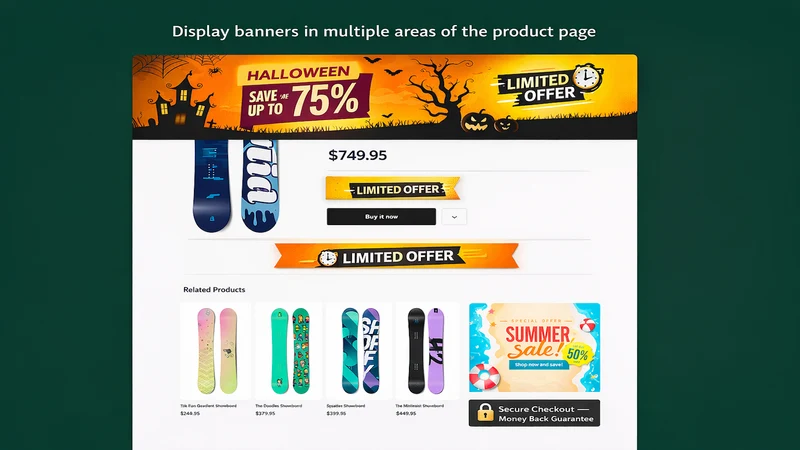 Lantera's Product Page Banners