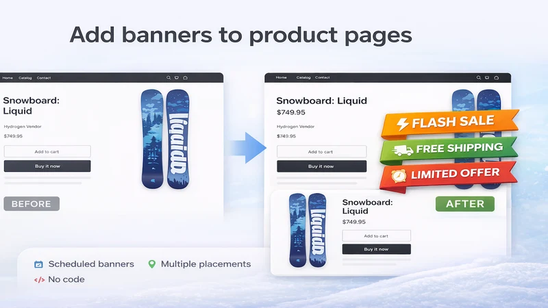 Lantera's Product Page Banners