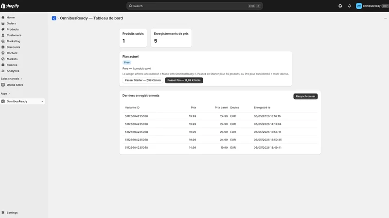 OmnibusReady: Price Compliance