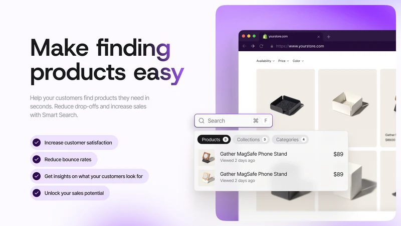 Quizell Smart AI Search & Menu