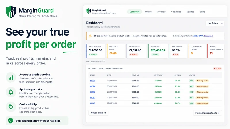 MarginGuard ‑ Profit Tracking