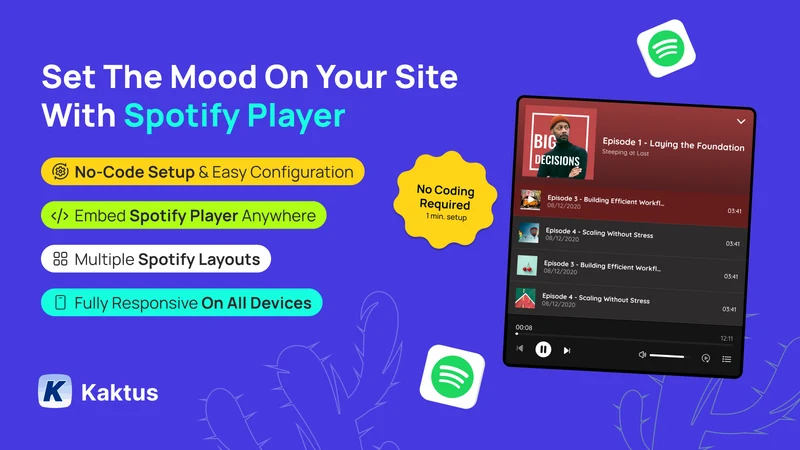 K: Embed Spotify Player