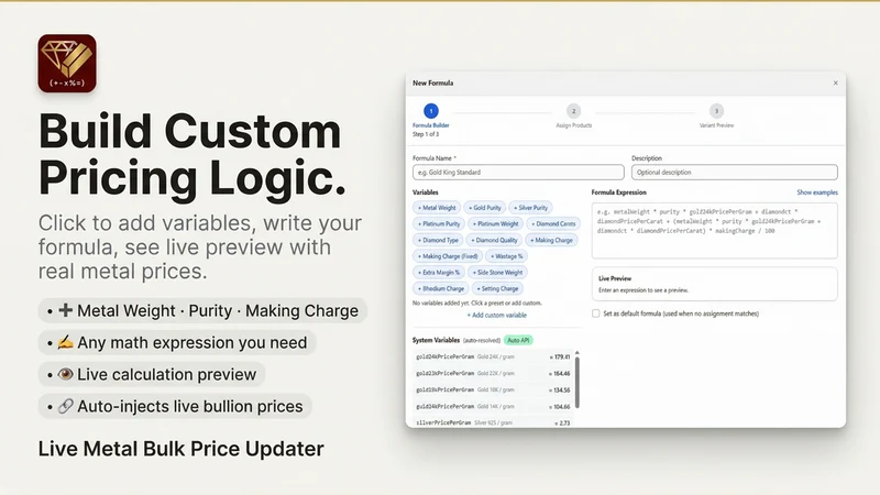 Live Metal Bulk Price Updater