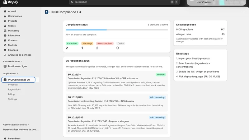 CleanINCI — INCI Compliance EU
