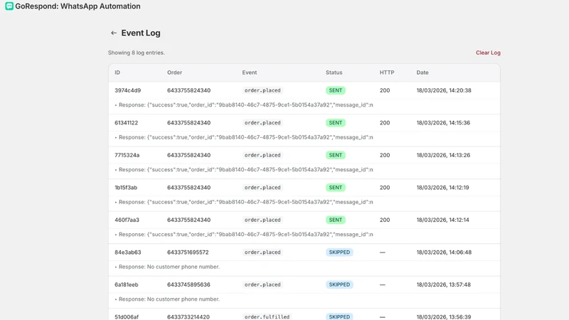 GoRespond: WhatsApp Automation
