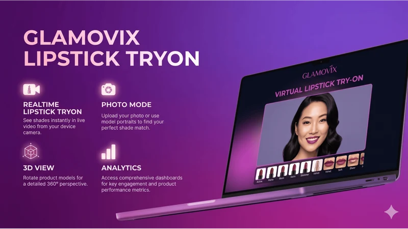 Glamovix Lipstick Try‑On