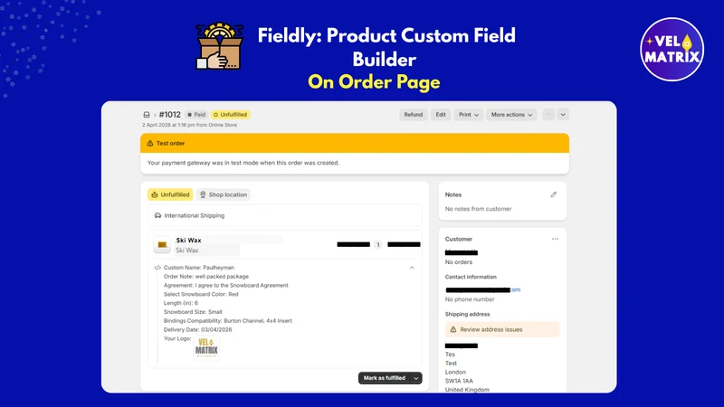 Fieldly: Product Custom Fields