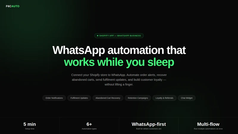 F6C‑Auto Whatsapp Retention