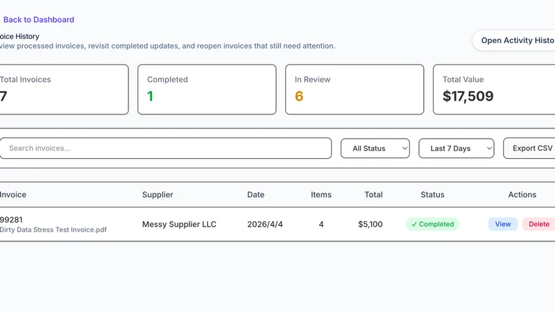 SkuLoom: Invoice Sync