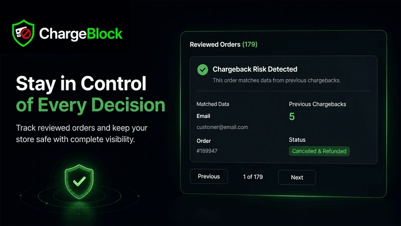 ChargeBlock: Stop Chargebacks