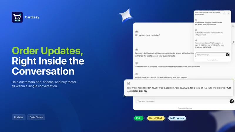 CartEasy ‑ AI Store Assistant