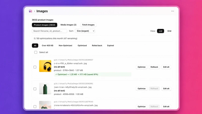 Vibebun Image Optimizer