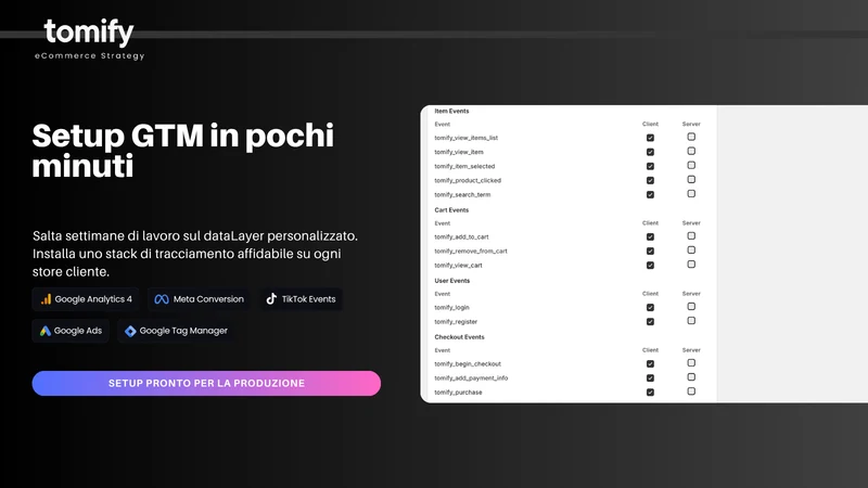 Tomify GTM Pixel Pro