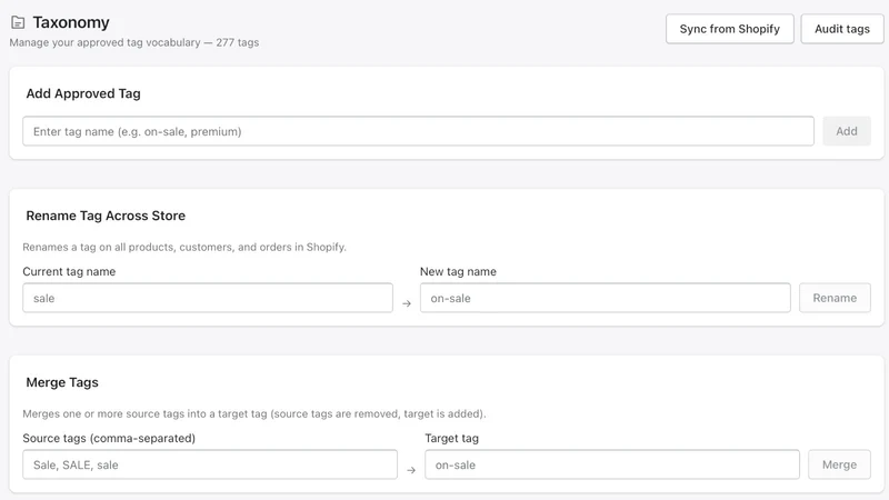 SmartTags: Automated Tagging
