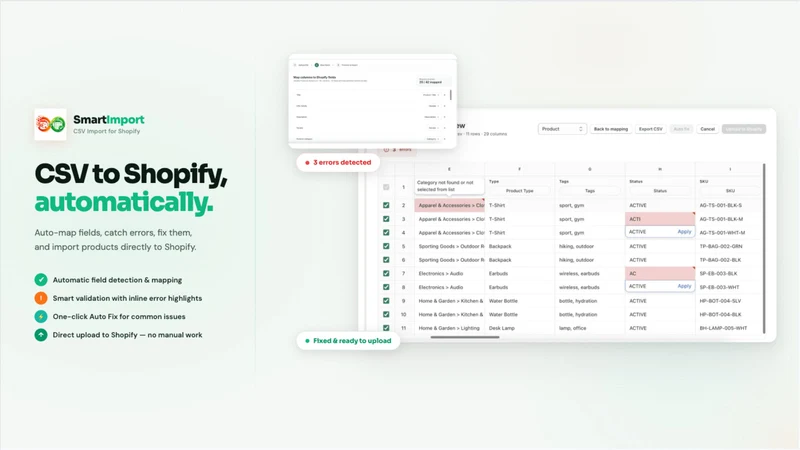 SmartImport: Verify & Auto‑Fix