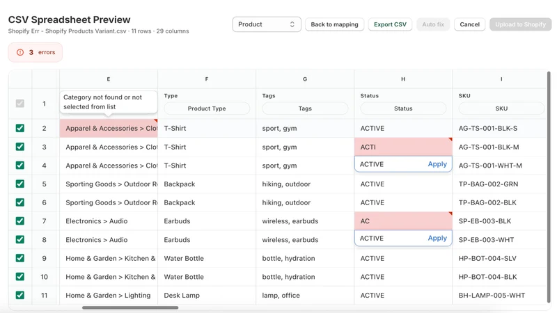 SmartImport: Verify & Auto‑Fix
