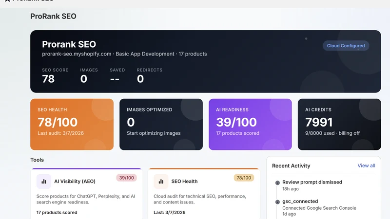 ProRank: AI SEO, Image & Speed