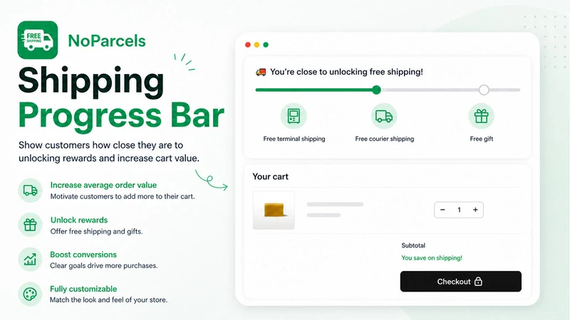 NOPARCELS Shipping Bar