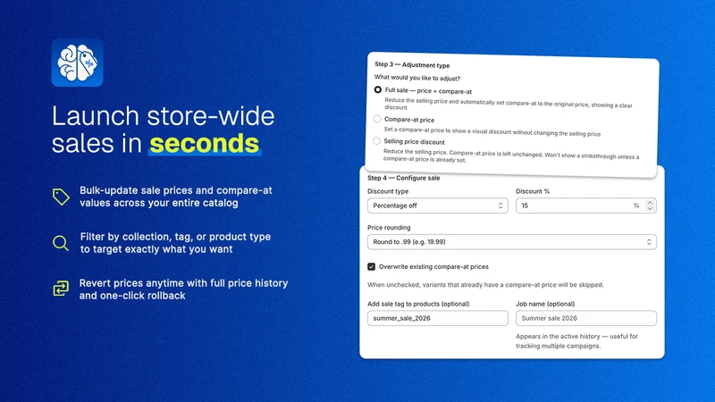 No Brainer: Sale & Compare‑At