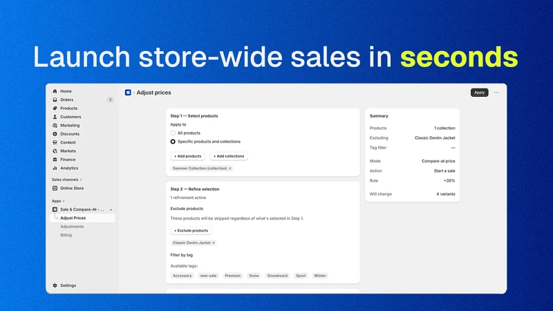 No Brainer: Sale & Compare‑At