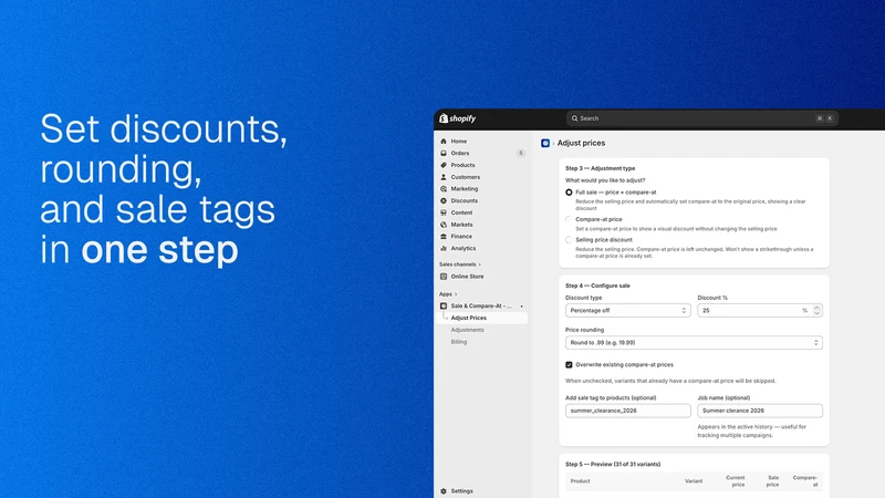 No Brainer: Sale & Compare‑At