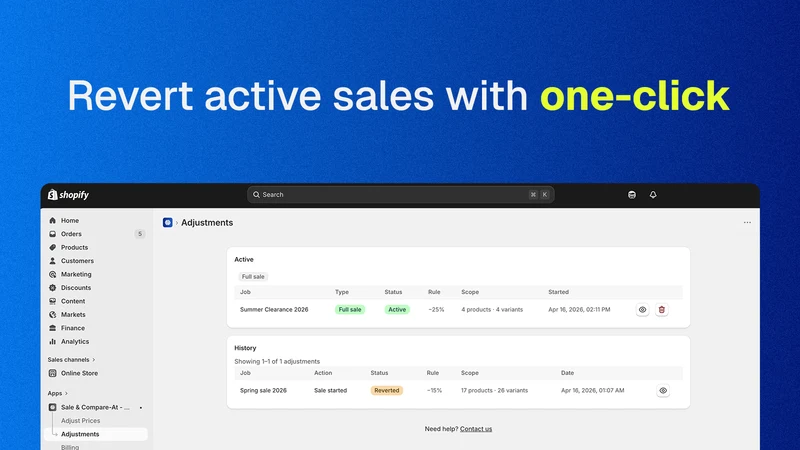 No Brainer: Sale & Compare‑At