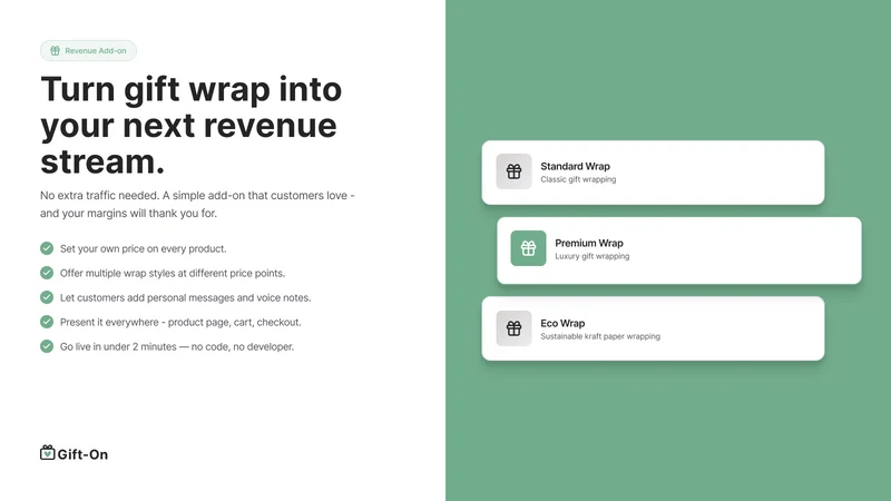 Gift‑On: Gift Wrap & VoiceNote