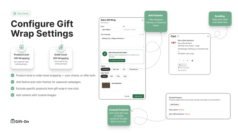 Gift‑On: Gift Wrap & VoiceNote