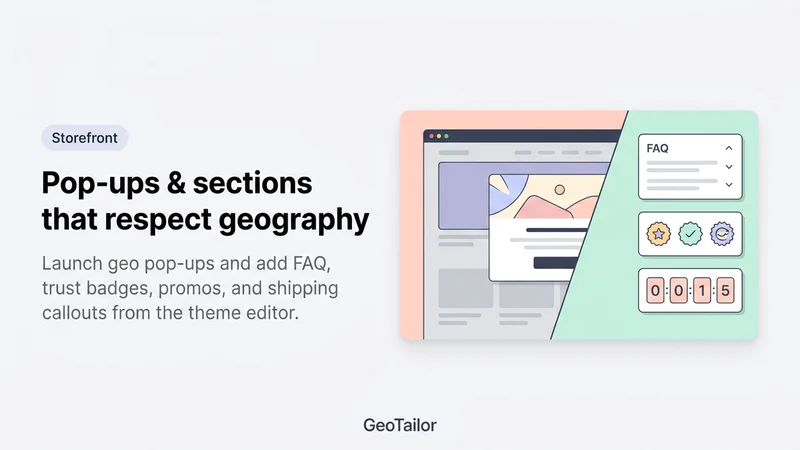 GeoTailor: Geo Rules & Popups